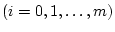 $(i = 0,1,\ldots, m)$