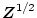 $\mbox{\boldmath$Z$}^{1/2}$