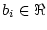 $ b_i \in \Re$