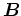 $\mbox{\boldmath$B$}$
