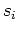 $\displaystyle s_i$