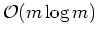 $\mathcal{O}(m \log m)$