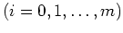 $(i = 0,1,\ldots, m)$