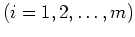 $(i = 1,2,\ldots,m)$